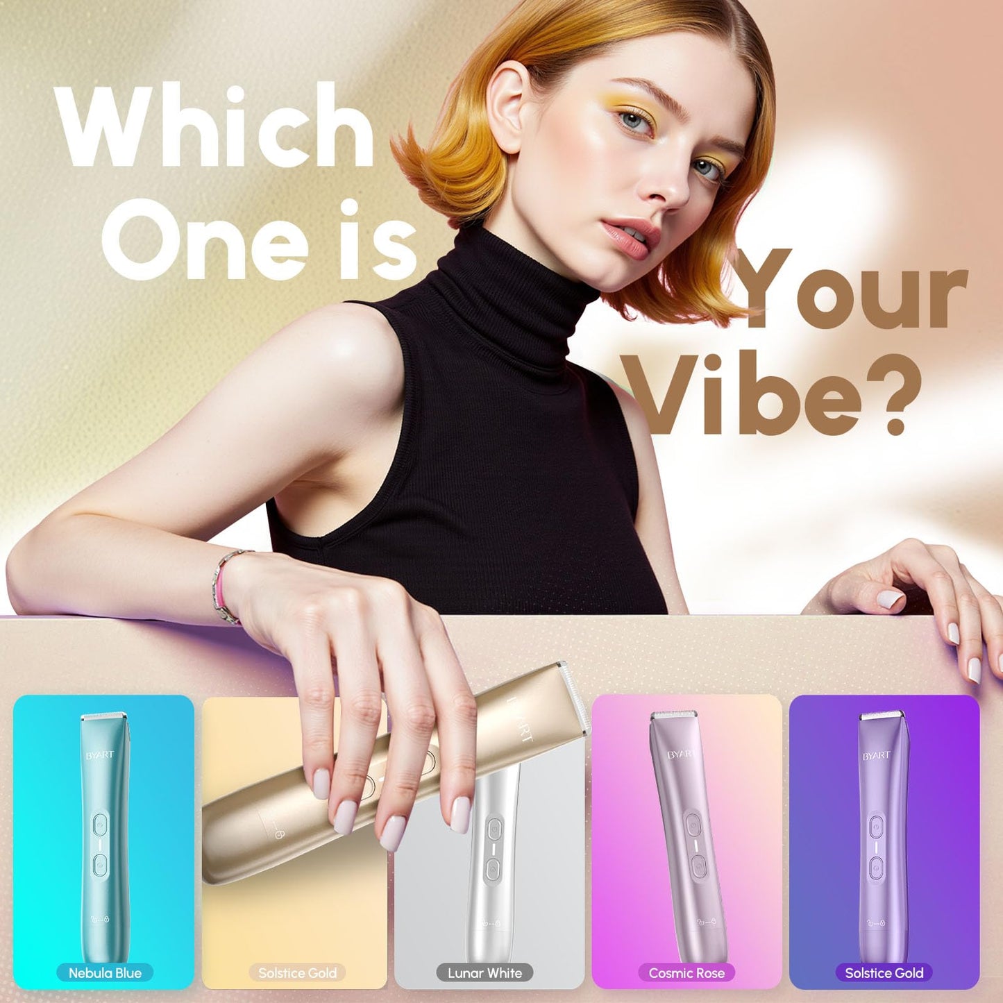 Bikini Trimmer for Women Dual Head - IPX7 Waterproof & Painless Electric Razors for Beauty, Pubic Hair, Face, Legs & Underarms– Portable Cordless Shaver with Fast Charging (Purple)