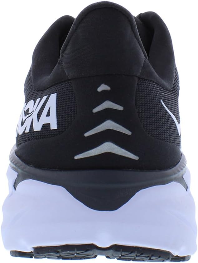 HOKA ONE ONE Clifton 8 Wide Womens Shoes Size 10, Color: Black/White