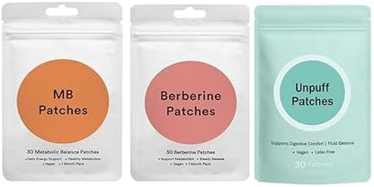 Metabolic Trio Bundle, Clean Energy Patches, Digestive Health Support, Natural Ingredients, 3 Month Supply