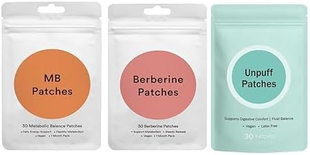 Metabolic Trio Bundle, Clean Energy Patches, Digestive Health Support, Natural Ingredients, 3 Month Supply