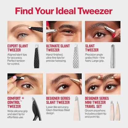 Revlon Expert Slant Tweezer, High Precision For an Easy Hair Removal, Made With Stainless Steel, 1 Count