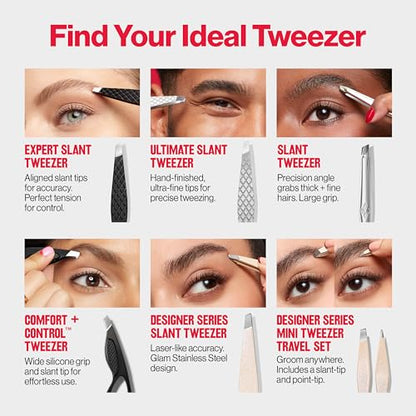 Revlon Expert Slant Tweezer, High Precision For an Easy Hair Removal, Made With Stainless Steel, 1 Count