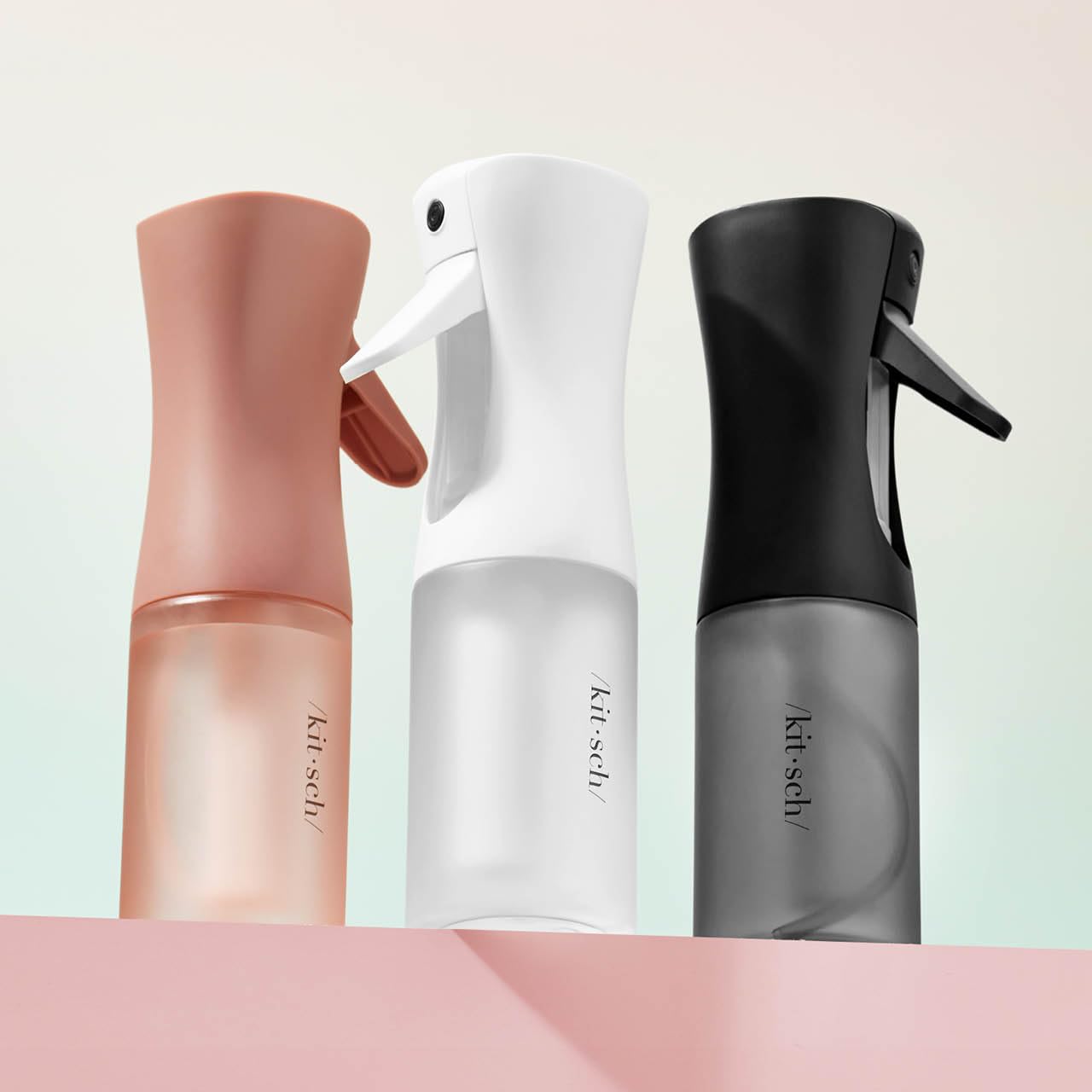 Kitsch Continuous Spray Bottle for Hair – Fine Mist Water Mister & Water Spray Bottle – Recycled Hair Spray Bottle – Spray Bottles for Cleaning, Styling, Plants & More – Terracotta, 150ml