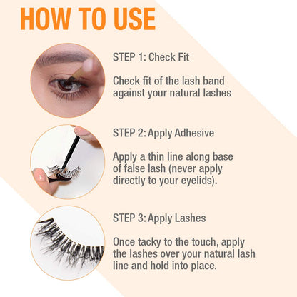 DUO Brush-On Clear Lash Glue –Waterproof Strip Lash Adhesive with Vitamins A, C & E, Long Lasting Eyelash Glue, 0.18 oz, 1 Pack