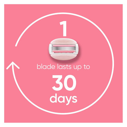 Gillette Venus ComfortGlide White Tea Women's Razor Blades, 3-Blade Razor Refills, 6 Count