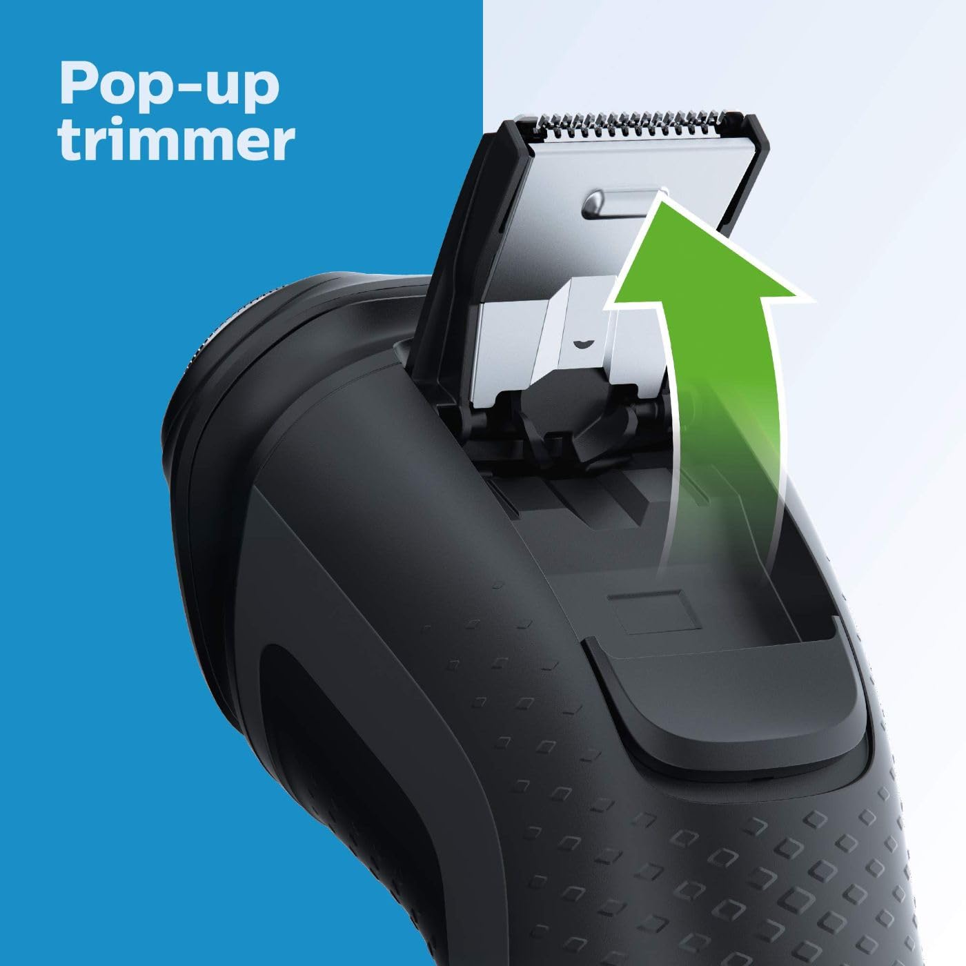 Philips Norelco Shaver 2400 Series, Wet and Dry Electric Shaver, Pop-up Trimmer, P-Cap, Deep Black, Model X3001/90