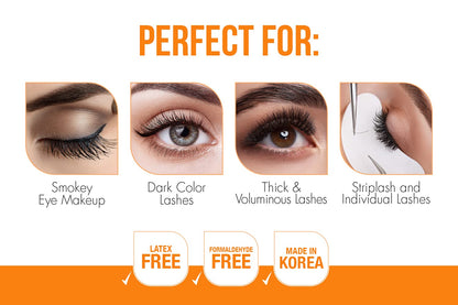 DUO Brush-On Clear Lash Glue –Waterproof Strip Lash Adhesive with Vitamins A, C & E, Long Lasting Eyelash Glue, 0.18 oz, 1 Pack