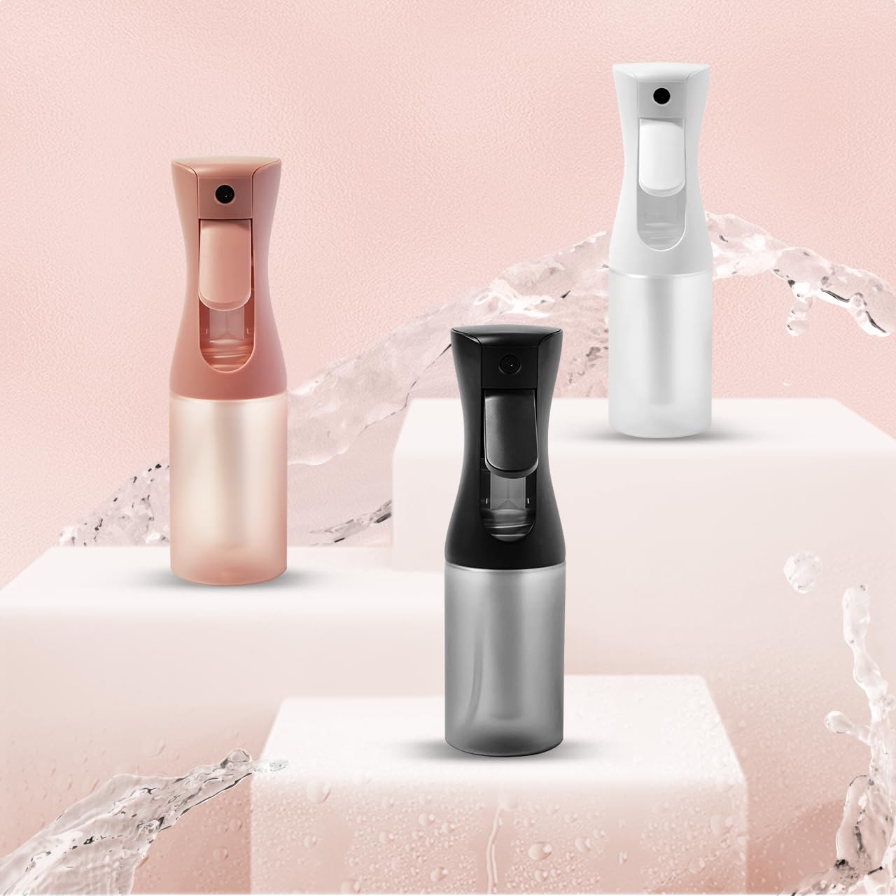 Kitsch Continuous Spray Bottle for Hair – Fine Mist Water Mister & Water Spray Bottle – Recycled Hair Spray Bottle – Spray Bottles for Cleaning, Styling, Plants & More – Terracotta, 150ml