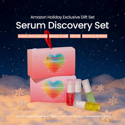BIODANCE Serum Discovery Set: 4 Mini Serums Set, Holiday Christmas Gifts, Stocking Stuffers for teen girls, Korean Skincare with Collagen Peptide, Ceramide Panthenol, Sea Kelp, Vitamin C Niacinamide