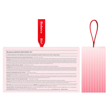 BIODANCE Serum Discovery Set: 4 Mini Serums Set, Holiday Christmas Gifts, Stocking Stuffers for teen girls, Korean Skincare with Collagen Peptide, Ceramide Panthenol, Sea Kelp, Vitamin C Niacinamide