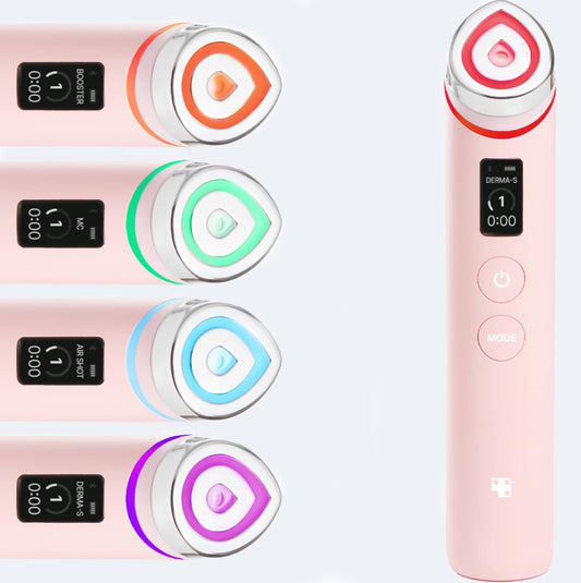 medicube Age-R Booster Pro Pink | 6-in-1 Real Glass Glow Beauty Massager | Looking Glass Skin | Korean Skin Care