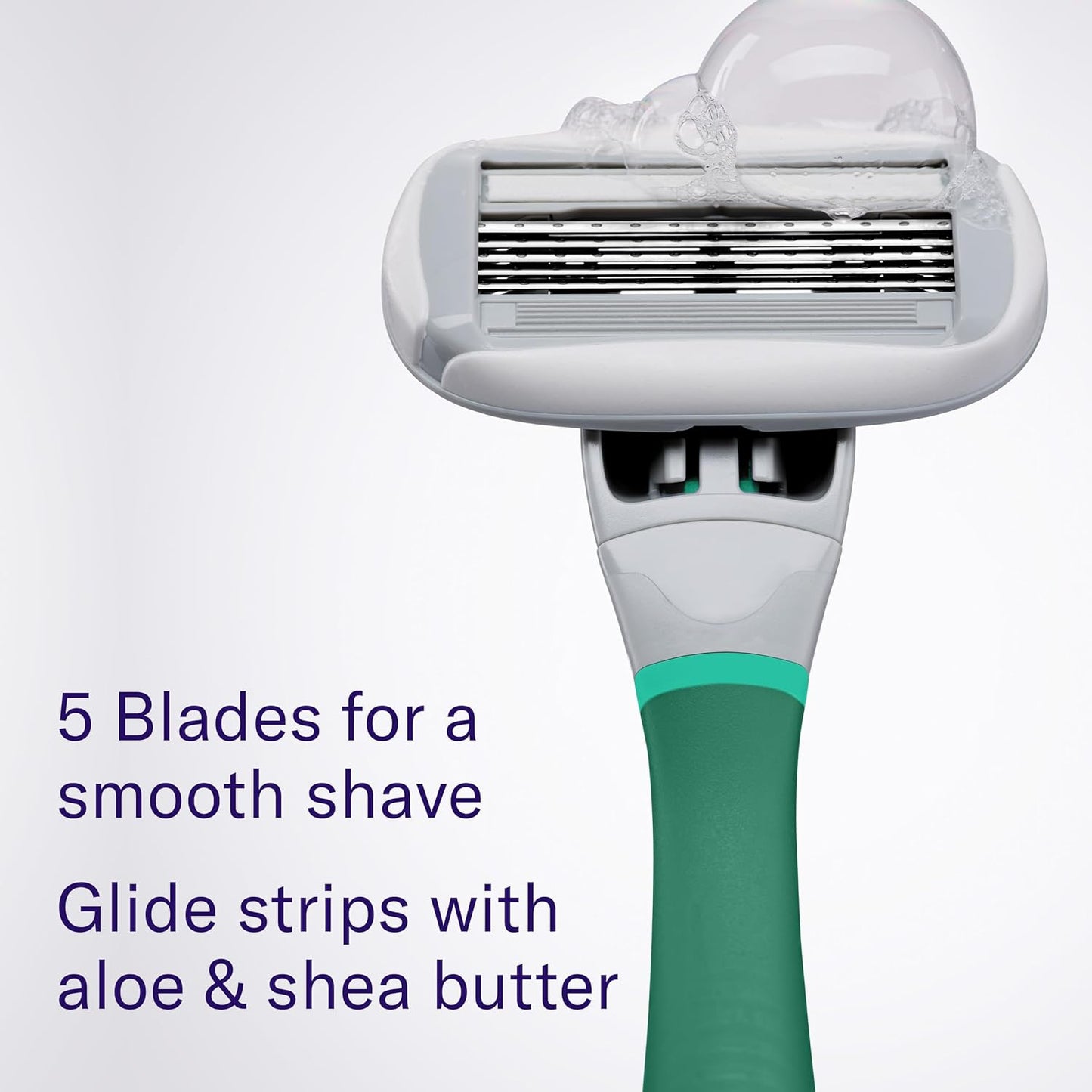 Flamingo Women's Razor Holiday Gift Set - Razor Handle, Blade Refill, Mini Smoothing Shave Scrub, Mini Nourishing Shaving Oil, Mini Soothing Shave Serum, and Shower Holder