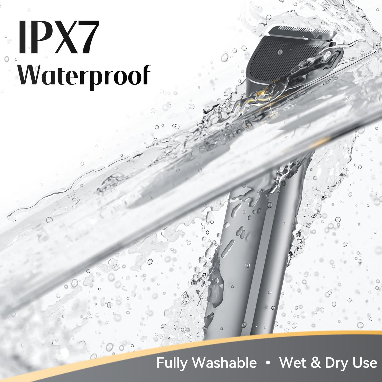 KINGTEE 5-in-1 Electric Bikini Trimmer for Women – IPX7 Waterproof Shaver, Cordless Body & Facial Razors for Women, Ceramic Blades, USB-C Rechargeable, Painless Hair Removal Kit (Blue)