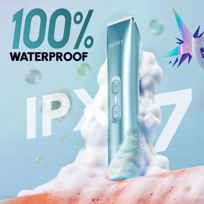 Bikini Trimmer for Women Dual Head - IPX7 Waterproof & Painless Electric Razors for Beauty, Pubic Hair, Face, Legs & Underarms– Portable Cordless Shaver with Fast Charging (Purple)