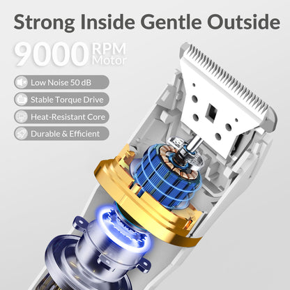 KINGTEE 5-in-1 Electric Bikini Trimmer for Women – IPX7 Waterproof Shaver, Cordless Body & Facial Razors for Women, Ceramic Blades, USB-C Rechargeable, Painless Hair Removal Kit (Blue)