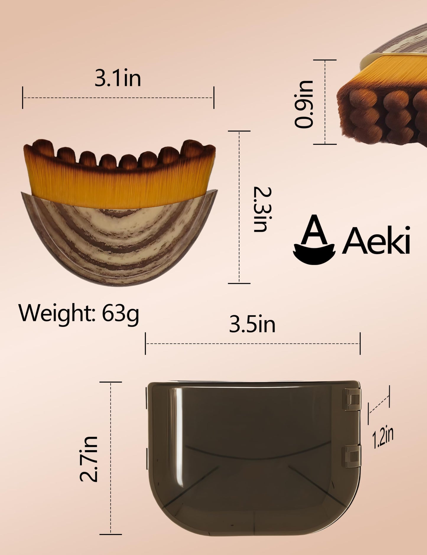 Aeki Lymphatic Contour Face Brush,Aeki Facial Massage Brush,Aeki Lymphatic Face Brush.Ergonomic face Tool Relieve Fatigue (1PCS)