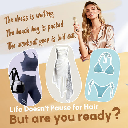 Bikini Trimmer for Women Dual Head - IPX7 Waterproof & Painless Electric Razors for Beauty, Pubic Hair, Face, Legs & Underarms– Portable Cordless Shaver with Fast Charging (Purple)