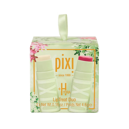 Pixi Beauty +Hydra LipTreat Duo Holiday Ornament | Gift Set Contains Two Hydrating Tinted Lip Balms in Shades Rosette & Clear | 2 pack of 0.16 oz / 4.8 g