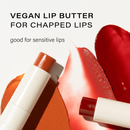 Melixir Vegan Lip Butter Duo – Holiday Stocking Stuffers for Women, Makeup Christmas Gift Set, Hydrating Tinted Chapstick, Shea Butter & Vitamin E for Dry Cracked Lips, Trendy Lip Balm Kit for Girls