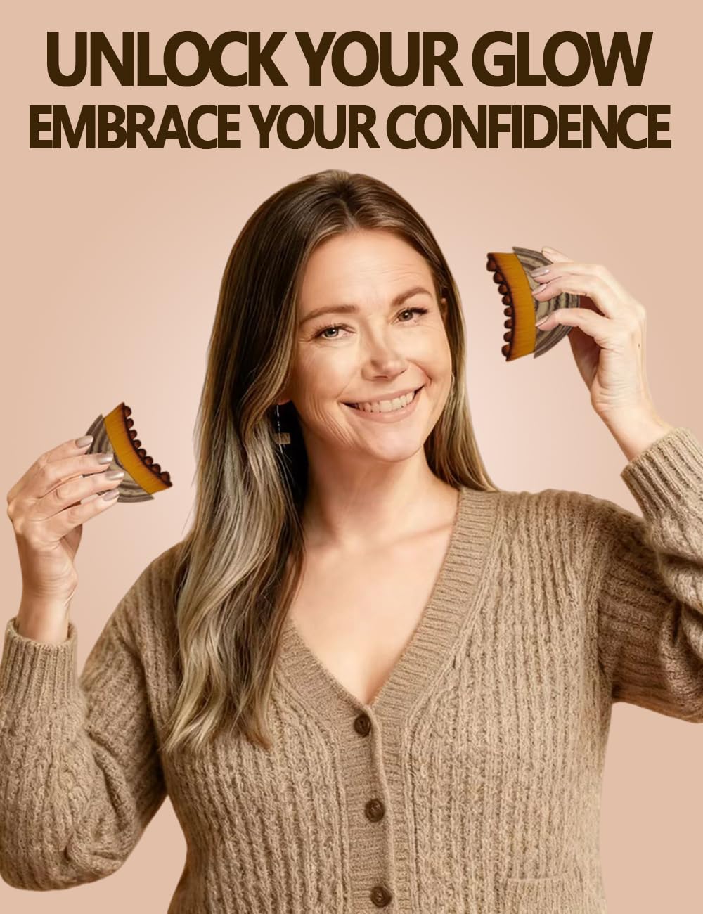 Aeki Lymphatic Contour Face Brush,Aeki Facial Massage Brush,Aeki Lymphatic Face Brush.Ergonomic face Tool Relieve Fatigue (1PCS)