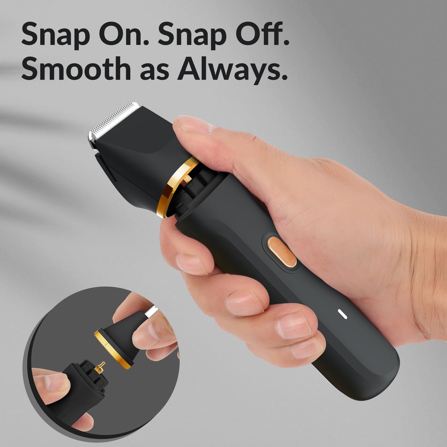 KINGTEE 5-in-1 Electric Bikini Trimmer for Women – IPX7 Waterproof Shaver, Cordless Body & Facial Razors for Women, Ceramic Blades, USB-C Rechargeable, Painless Hair Removal Kit (Blue)