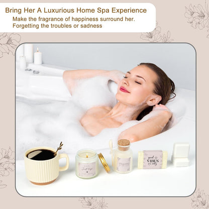 Thinking of You Gift Basket, Self Care Get Well Soon Birthday Gifts for Women, Relaxing Spa Gifts Basket Sick Care Package for Women, Relaxation Get Well Gift for Woman After Surgery, Sympathy Baskets