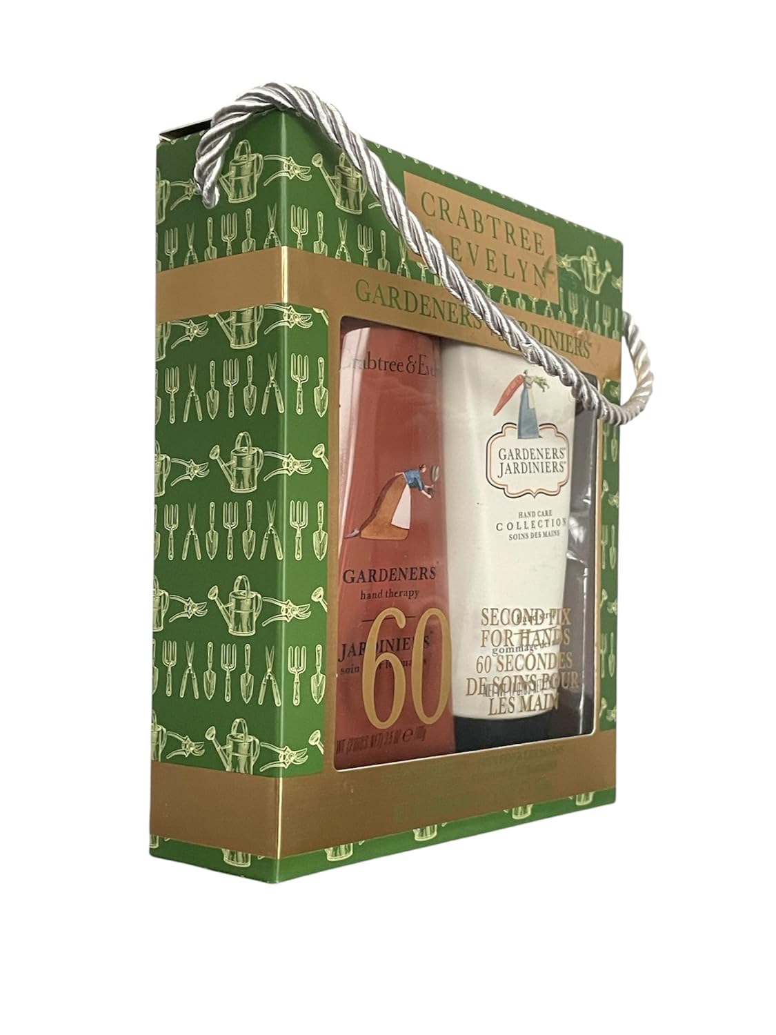 Crabtree & Evelyn Gardeners Hand Therapy Cream and Hand Scrub Set, 3.5oz EACH