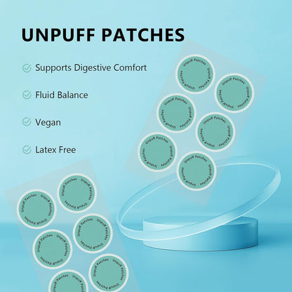 Unpuff & Glp1 Patches Bundle,Natural Ingredients Patch, for Digestive Health and Body Care,Women and Men 60 Pack