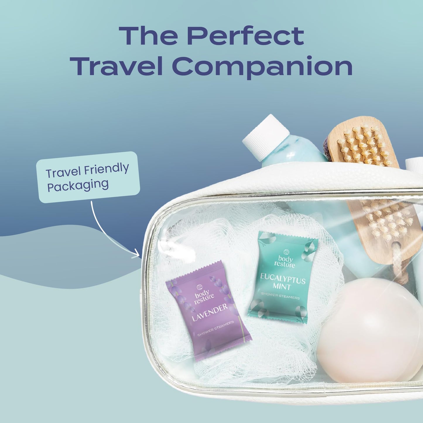 Body Restore Shower Steamers Aromatherapy 6 Pack - Christmas Stocking Stuffers for Men, Birthday Gifts for Women, White Elephant, Relaxation, Self Care - Clarity