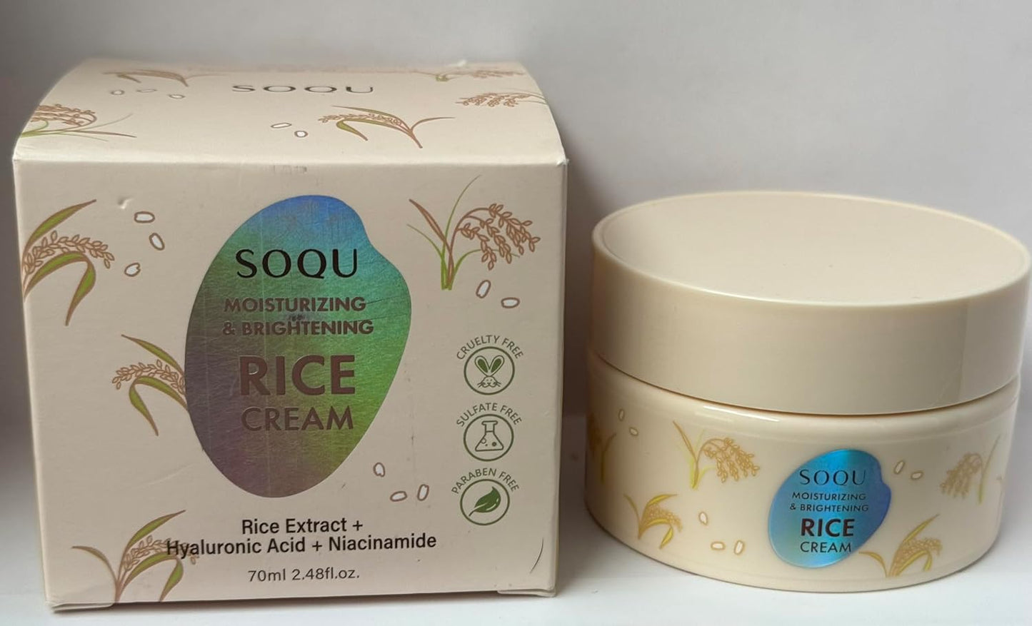 Korean Rice Skincare Set-Brightening & Hydrating Facial Kit Cleanser +Serum +Cream