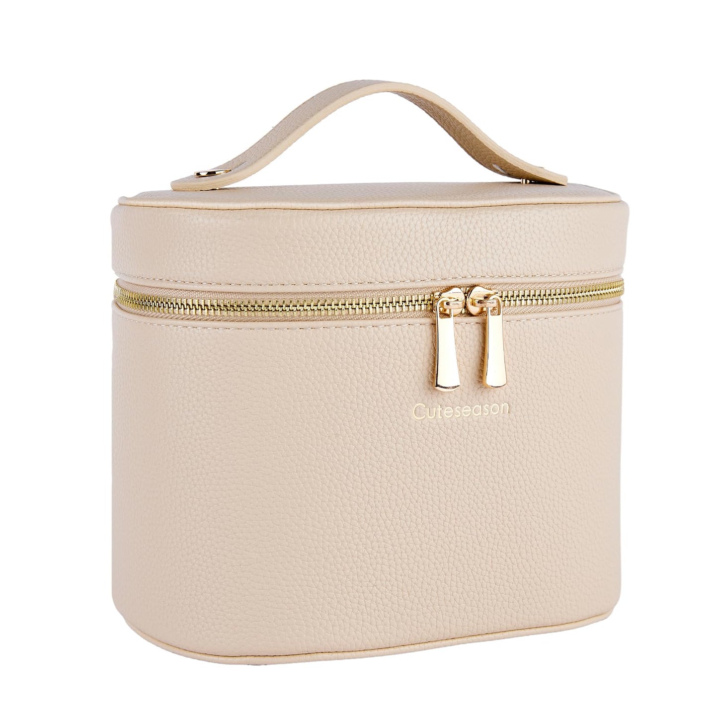 Makeup Bag, Toiletry Bag with Removable Zippered Inner Pocket, Portable Cosmetic Bag, Makeup Organizer for Woman Case (Brown)