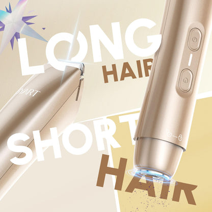 Bikini Trimmer for Women Dual Head - IPX7 Waterproof & Painless Electric Razors for Beauty, Pubic Hair, Face, Legs & Underarms– Portable Cordless Shaver with Fast Charging (Purple)