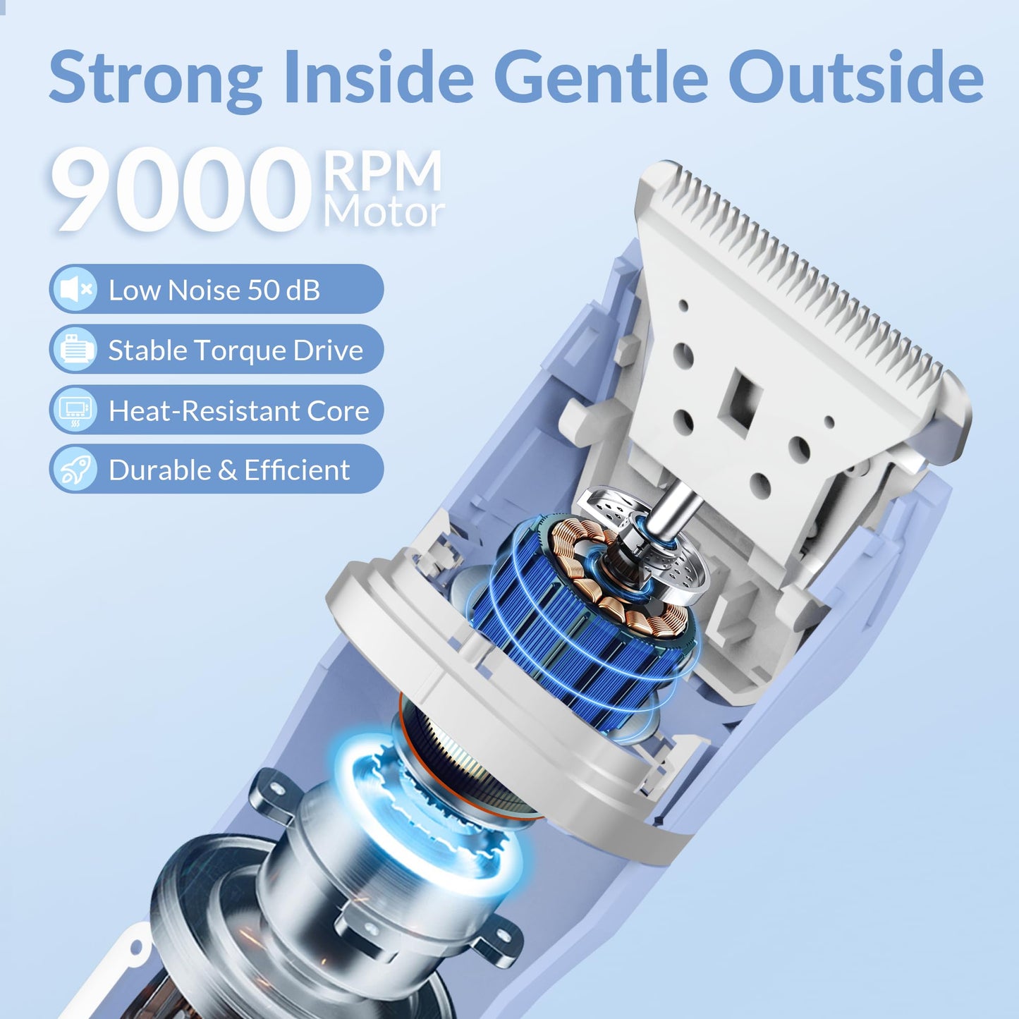 KINGTEE 5-in-1 Electric Bikini Trimmer for Women – IPX7 Waterproof Shaver, Cordless Body & Facial Razors for Women, Ceramic Blades, USB-C Rechargeable, Painless Hair Removal Kit (Blue)