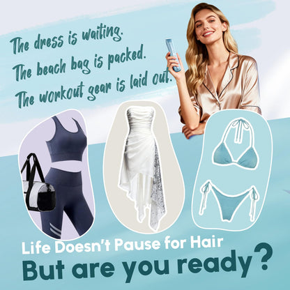 Bikini Trimmer for Women Dual Head - IPX7 Waterproof & Painless Electric Razors for Beauty, Pubic Hair, Face, Legs & Underarms– Portable Cordless Shaver with Fast Charging (Purple)