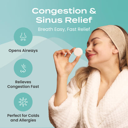 Body Restore Shower Steamers Aromatherapy 6 Pack - Christmas Stocking Stuffers for Men, Birthday Gifts for Women, White Elephant, Relaxation, Self Care - Clarity