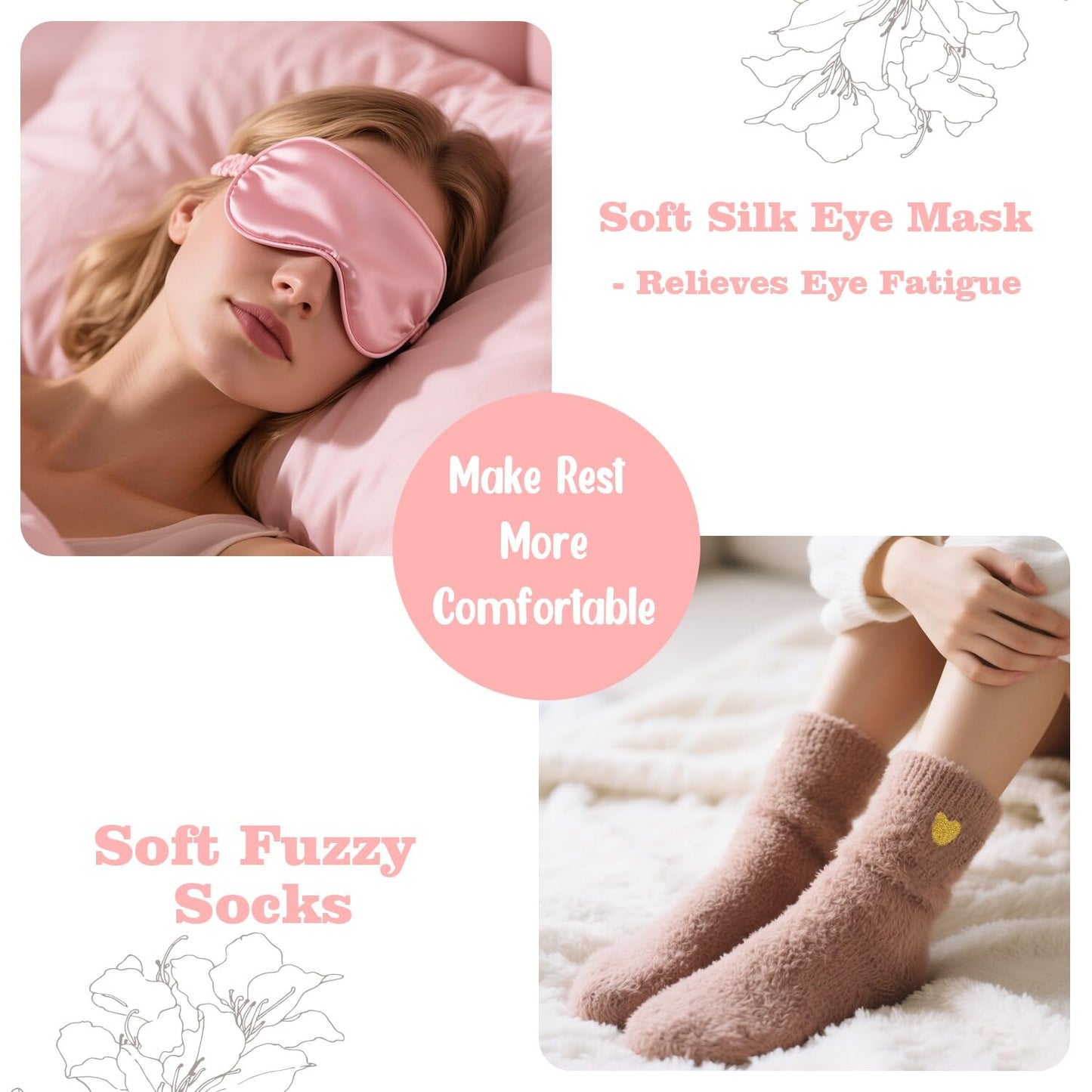 Thinking of You Gift Basket, Self Care Get Well Soon Birthday Gifts for Women, Relaxing Spa Gifts Basket Sick Care Package for Women, Relaxation Get Well Gift for Woman After Surgery, Sympathy Baskets