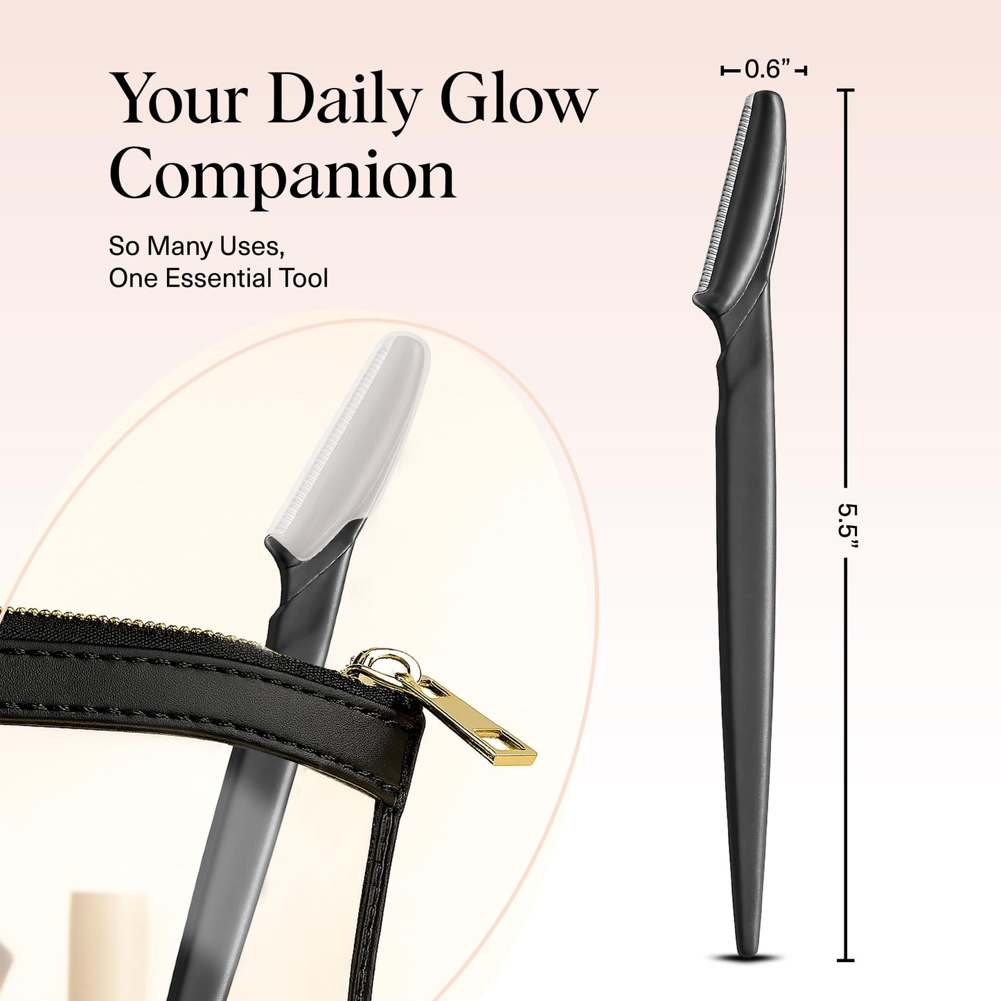 Kitsch Dermaplane Razor for Women Face – Face Razors for Women & Men, Eyebrow Trimmer & Face Shaver – Exfoliating Facial Razor & Skin Care Tool for Smoother Skin - Terracotta, 12 pcs