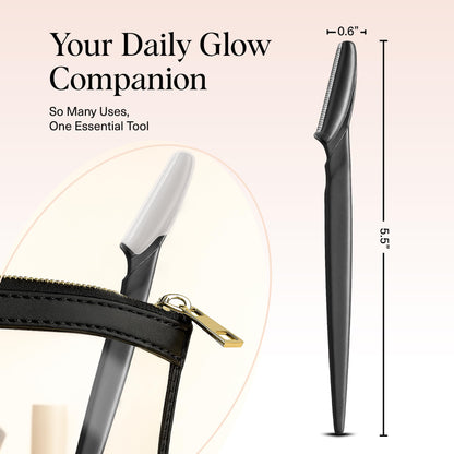 Kitsch Dermaplane Razor for Women Face – Face Razors for Women & Men, Eyebrow Trimmer & Face Shaver – Exfoliating Facial Razor & Skin Care Tool for Smoother Skin - Terracotta, 12 pcs