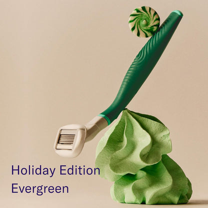 Flamingo Women's Razor Holiday Gift Set - Razor Handle, Blade Refill, Mini Smoothing Shave Scrub, Mini Nourishing Shaving Oil, Mini Soothing Shave Serum, and Shower Holder