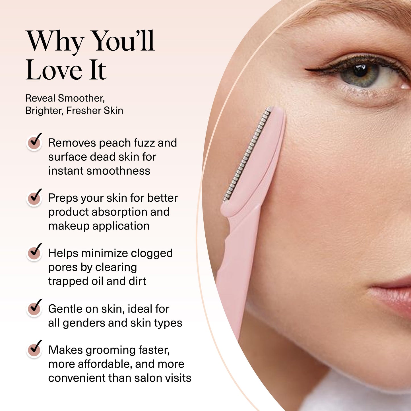 Kitsch Dermaplane Razor for Women Face – Face Razors for Women & Men, Eyebrow Trimmer & Face Shaver – Exfoliating Facial Razor & Skin Care Tool for Smoother Skin - Terracotta, 12 pcs