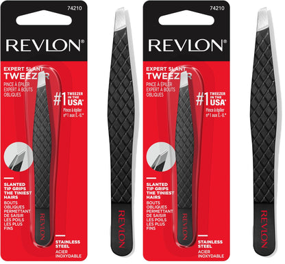 Revlon Expert Slant Tweezer, High Precision For an Easy Hair Removal, Made With Stainless Steel, 1 Count