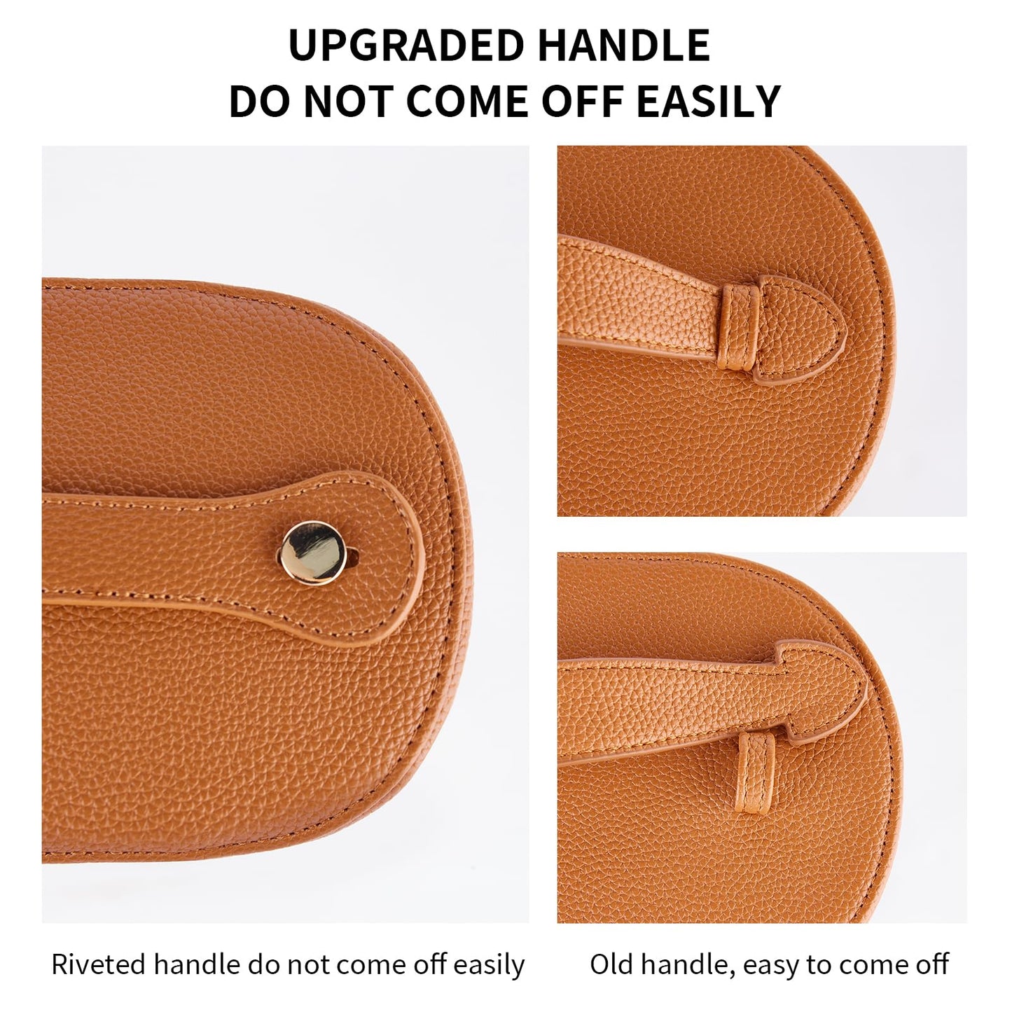 Makeup Bag, Toiletry Bag with Removable Zippered Inner Pocket, Portable Cosmetic Bag, Makeup Organizer for Woman Case (Brown)