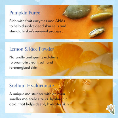 Gilmore Girls x Bliss Pumpkin Powerhouse Resurfacing & Exfoliating Pumpkin and AHA Facial Mask with Plaid Spa Headband