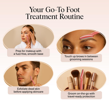 Kitsch Dermaplane Razor for Women Face – Face Razors for Women & Men, Eyebrow Trimmer & Face Shaver – Exfoliating Facial Razor & Skin Care Tool for Smoother Skin - Terracotta, 12 pcs