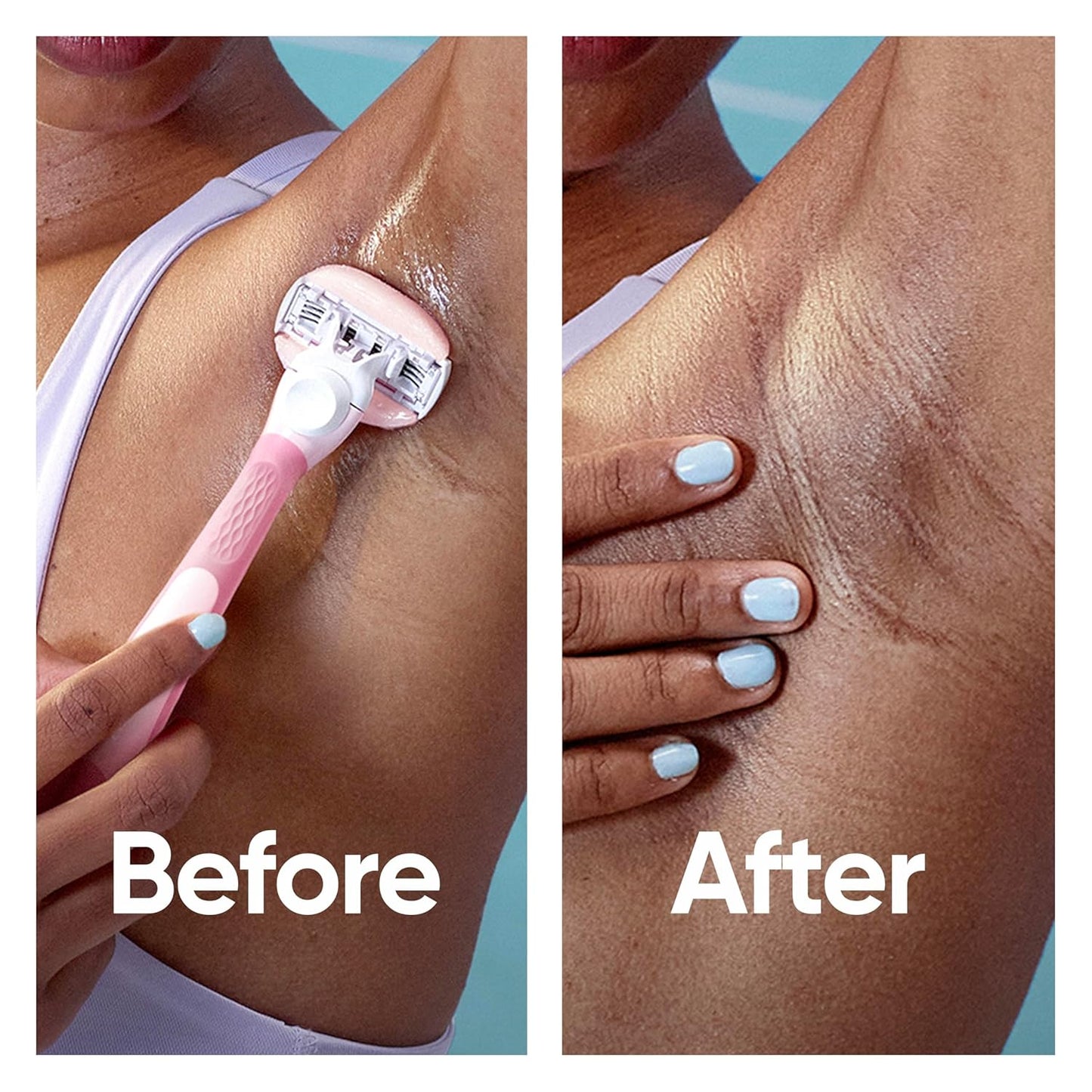 Gillette Venus ComfortGlide White Tea Women's Razor Blades, 3-Blade Razor Refills, 6 Count