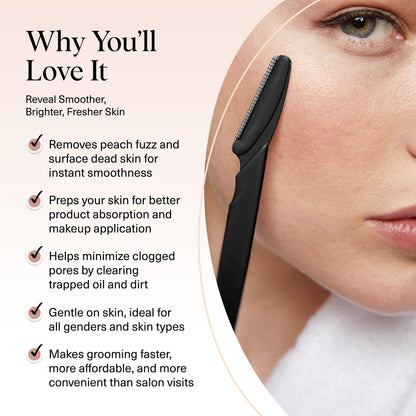 Kitsch Dermaplane Razor for Women Face – Face Razors for Women & Men, Eyebrow Trimmer & Face Shaver – Exfoliating Facial Razor & Skin Care Tool for Smoother Skin - Terracotta, 12 pcs