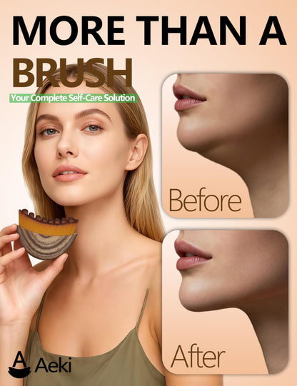 Aeki Lymphatic Contour Face Brush,Aeki Facial Massage Brush,Aeki Lymphatic Face Brush.Ergonomic face Tool Relieve Fatigue (1PCS)