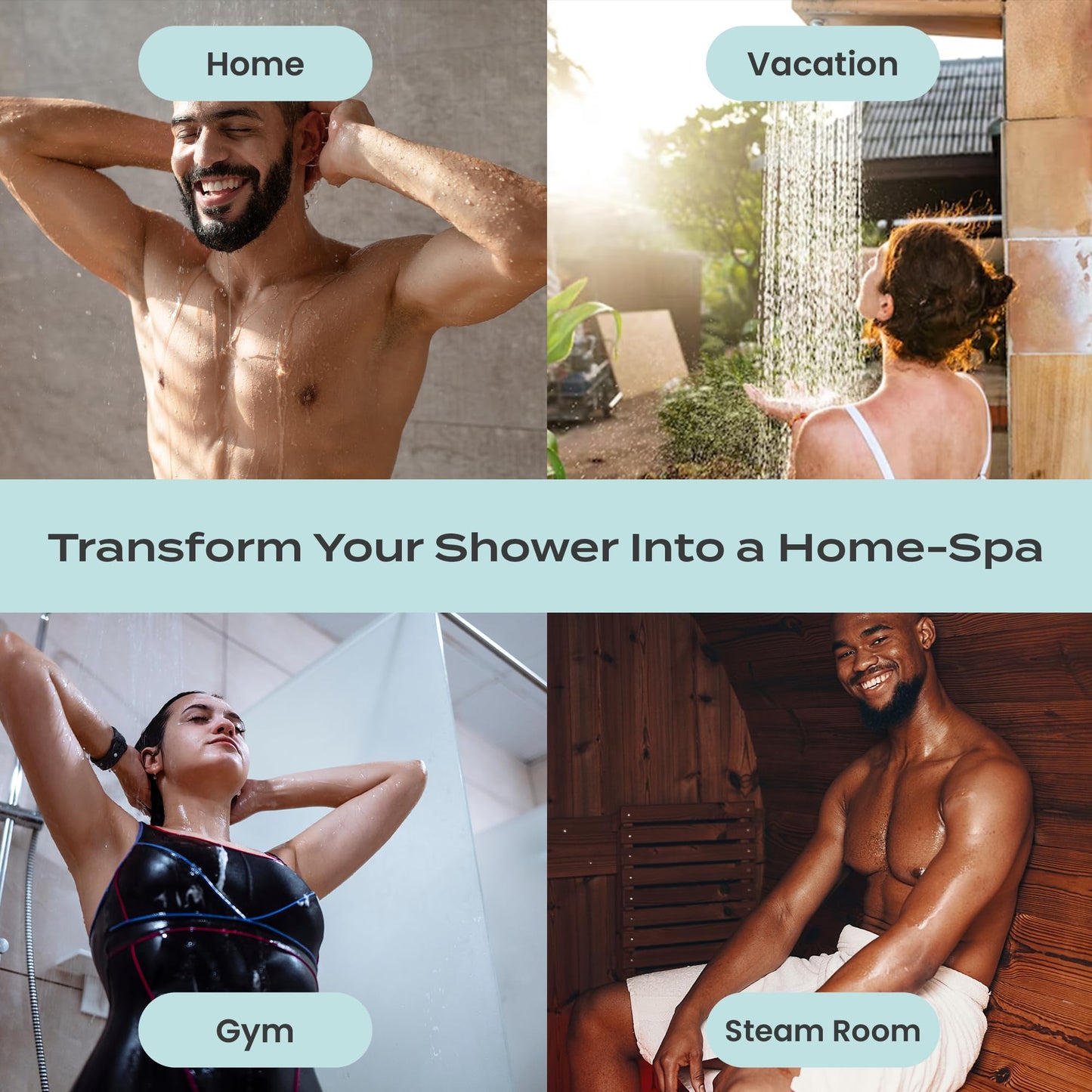 Body Restore Shower Steamers Aromatherapy 6 Pack - Christmas Stocking Stuffers for Men, Birthday Gifts for Women, White Elephant, Relaxation, Self Care - Clarity