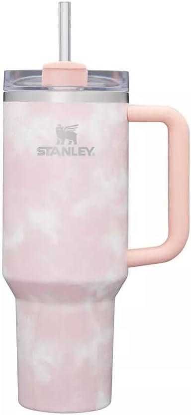 STANLEY Adventure Quencher Travel Tumbler 40 oz - Peach Tie Dye