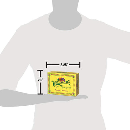 Russell Stover Whitman's Sampler Chocolate Box Assortment Box, An Assortment of Nutty, Chewy, Creamy Crispy Milk Chocolate Covered Candies and Dark Chocolate Covered Candies, 24 Ounce